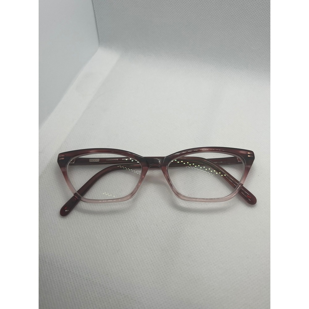 MODO BERGT Model 6546 Handmade‎ Burgundy Pink Cat Eye Eyeglasses Frames Women
